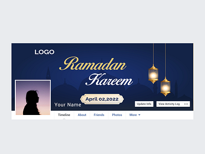 Ramadan Kareem social media cover,banner template. 2022 april branding cover design graphic design holy illustration islam kareem muslim ramadan social media banner typography vector wish