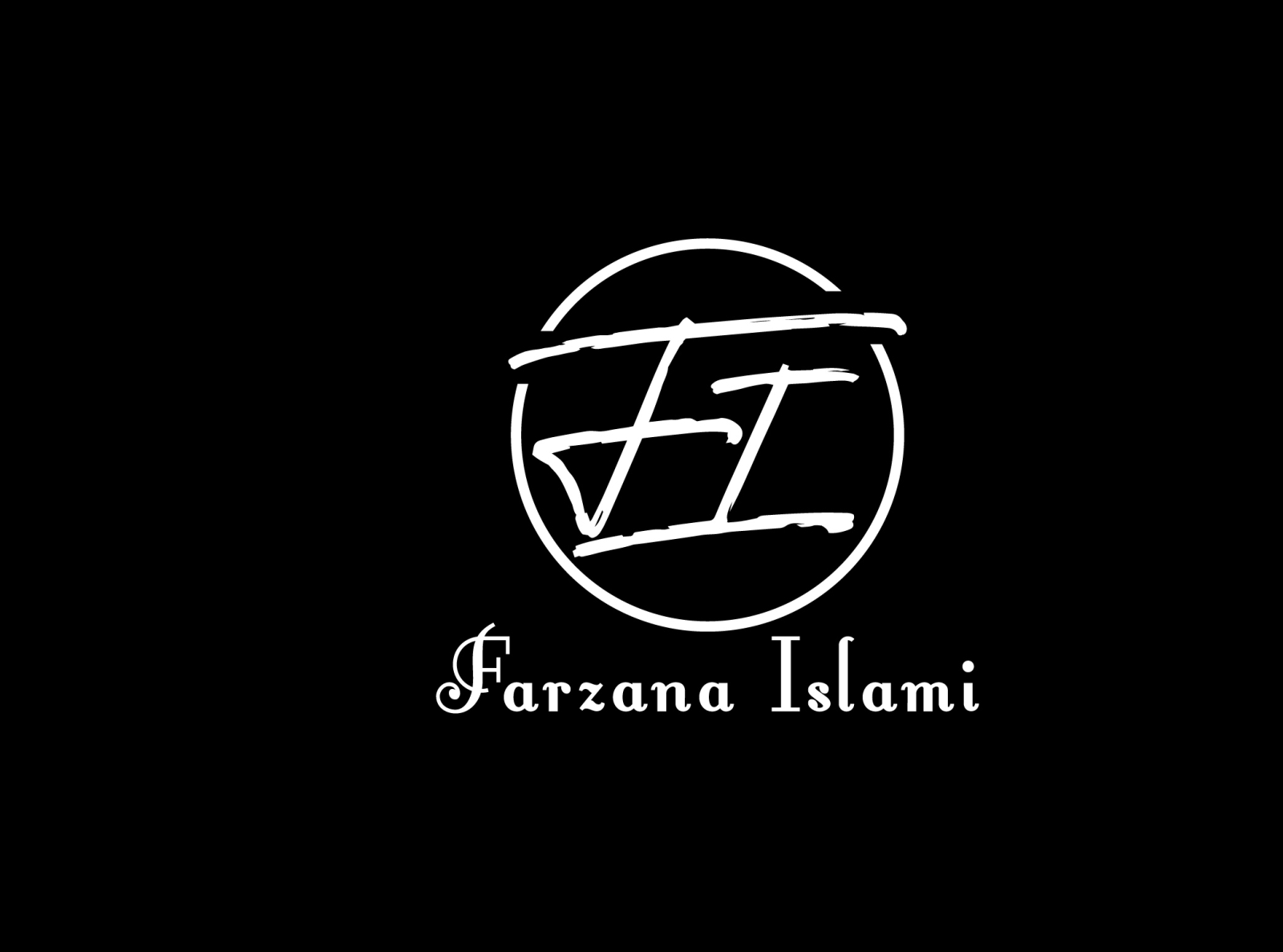 eye catching signature logo by Farjana islami on Dribbble
