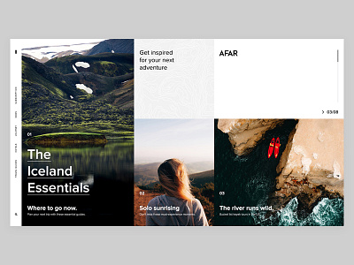 AFAR Editorial Concept clean design interactive design minimal ui ux web design