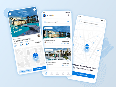 House Buying & Rental IOS and Android Mobile Application Design app appdesign branding buyingapp casstudy cleanui design findapro homeapp houseapp houserentalapp latesttrends mobile app mobileapp rent trending ui uiuxdesign ux