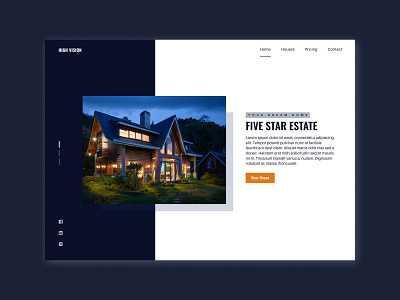 Real Estate Landing Page branding clean design home landing page minimal modern property real estate rent ui ux web design