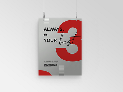 Do Your Best. graphic design typography