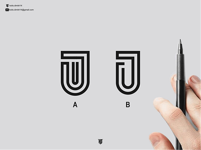 JU monogram awesome brand branding brandmark design graphic design icon illustration ju letter lettering logo logos monogram symbol typography vector