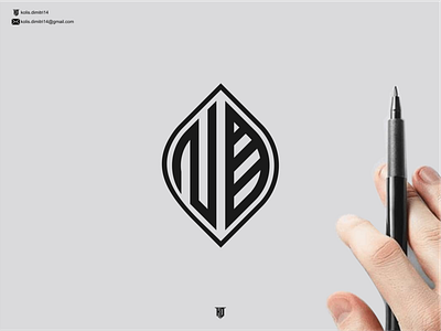 monogram N and leaf brand branding design graphic design icon illustration leaf letter logo logo design logo ideas logo inspire logo isnpiration logo type simple typography usa