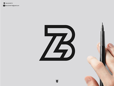 monogram ZB brand branding design graphic design icon illustration letter lettering logo logo ideas logo inspir logo inspiration logo profesional monogram typography ui usa vector