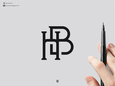 monogram HB brand branding company logo design dubai esport graphic design icon initial kolis dimitri letter logo logo design logos monogram tattoo typography usa vector