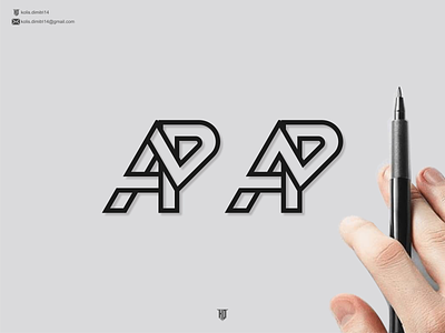 monogram AP brand branding company design dubai graphic design icon initial letter logo logo design logo ideas logo typo logos monogram typography usa vector