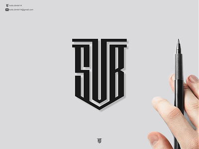 monogram SVB america brand branding company design graphic design icon initial line logo logo ideas logos modern monogram sport typography usa vector