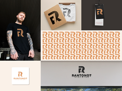 R7 logo brand branding clothing combination company design dubai graphic design icon initial letter logo logo design logo ideas logo tipe logos monogram r7 usa vector
