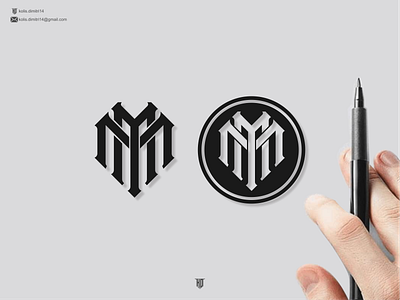 monogram MY barber shop brand branding clothing company design graphic design icon initial logo logo design logo dessign logo folio logos modern monogram vintage tattoo vector vintage