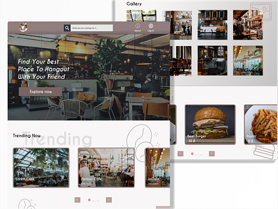 Cafe Finder Website Design graphic design ui ux web design