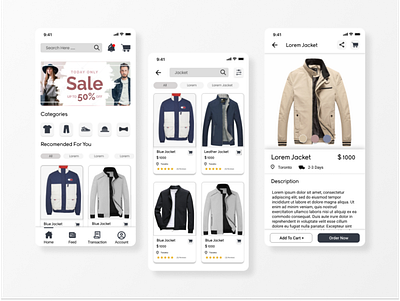 Fashion App Exploration app branding design graphic design illustration ui ux web design