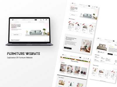 Furniture Website Exploration app branding design graphic design ui ux web design