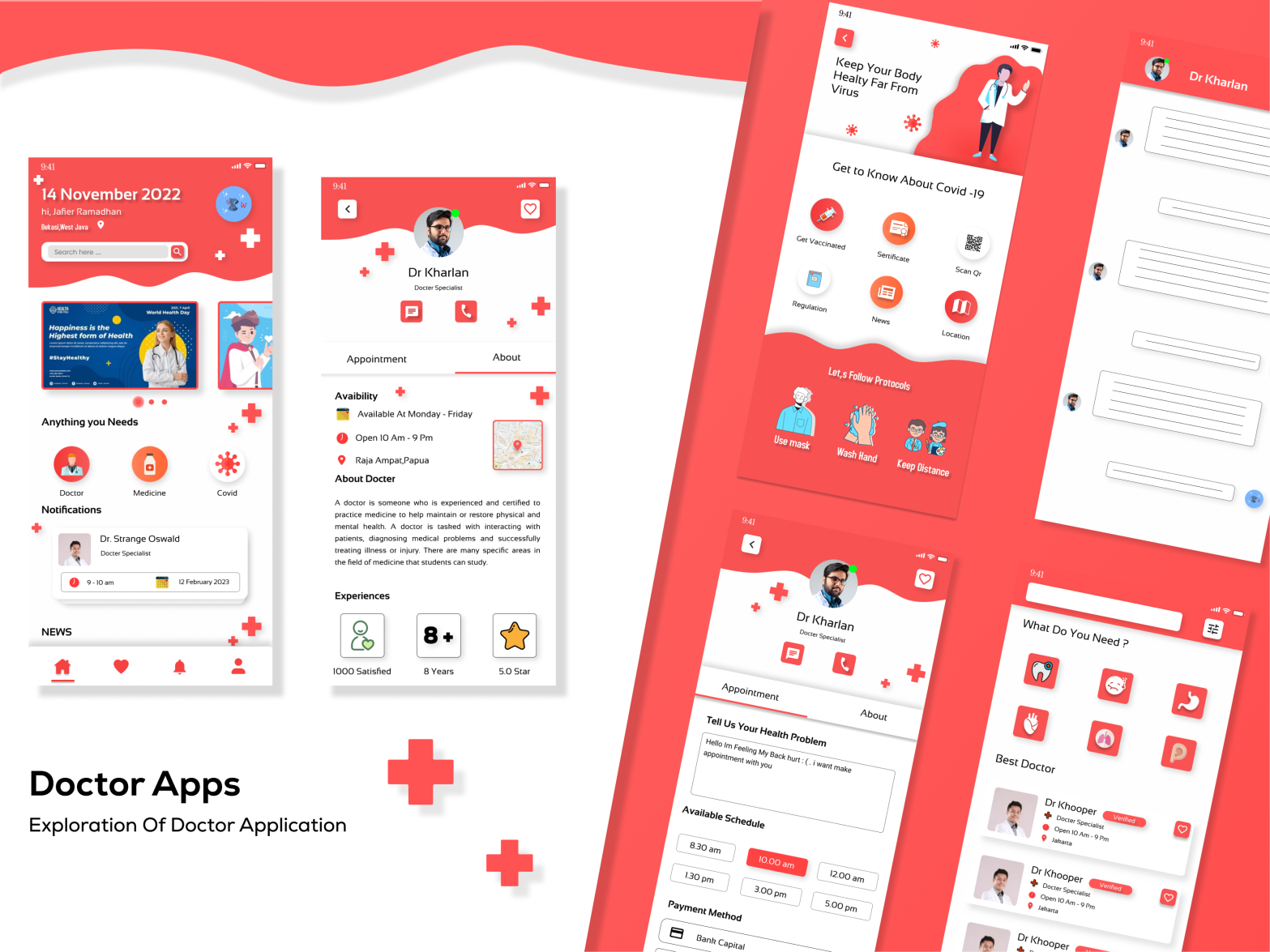 Doctor App Exploration by Jafier Ramadhan on Dribbble