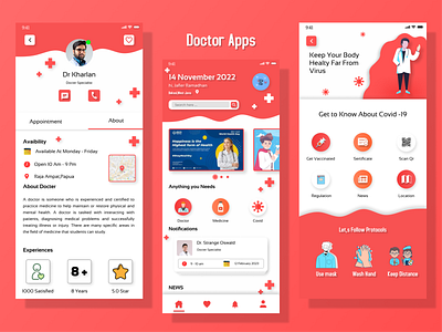 Doctor App Exploration app branding design graphic design ui ux web design