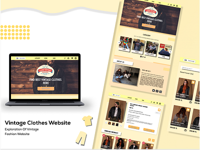 Vintage Clothes Landing page