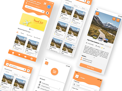 Mobile APP - Travel UI Design