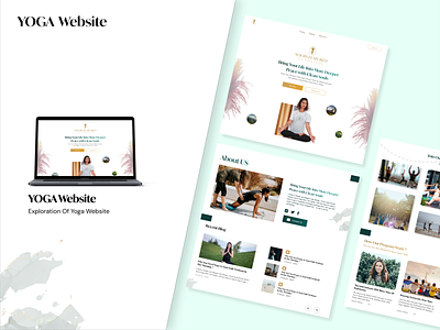 Landing Page - YOGA Websites app branding design graphic design illustration logo ui ux vector web design