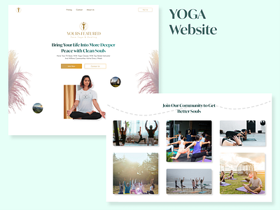 Landing Page - YOGA Website app branding design graphic design ui ux web design