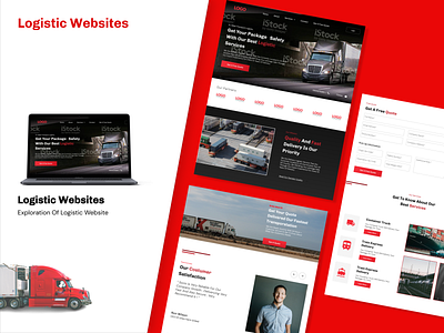 Landing Page - Logistic Website