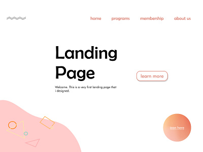 First Landing Page