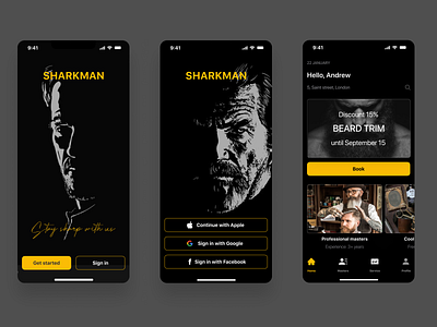 Barbershop App Sharkman