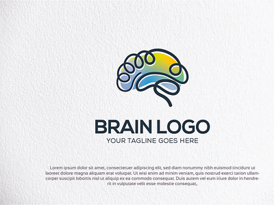 New Brain Logo Template