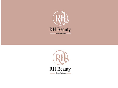 RH Beauty Logo branding design icon logo vector