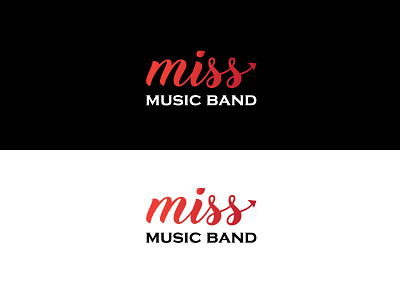 Miss Music Band Logo branding design icon logo vector