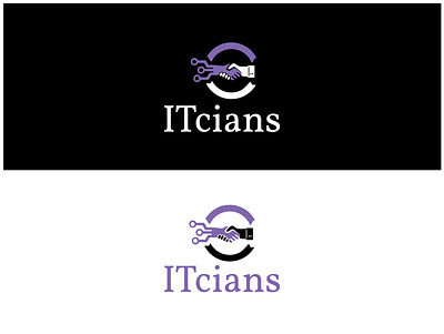 ITcians Logo branding design icon logo vector