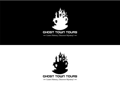 Ghost Town Logo branding design icon logo vector