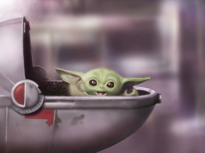 Grogu / Baby Yoda / Illustration / PS