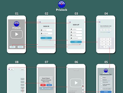 Instant video sharing app admin adobexd android binary design graphic design ios mobile application tiktok ui ux