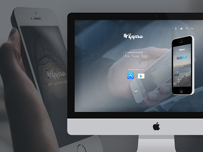 Appro - Responsive Web UI Design app concept design flat iphone mobile responsive single page ui ux web