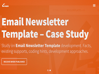 Email Template Case Study boilerplate design email flat design framework graphics html template typography