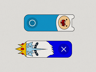 Adventure Time Feeling Toggle adventure time button feeling flat switch toggle ui