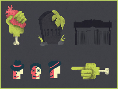 Zombie/Thriller Theme grave hand icons michael jackson thriller ui zombie