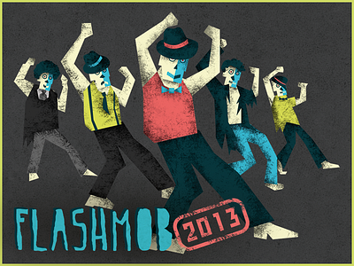 Dancing Zombies! dance dancing dancing zombies groove illustration jazz michael jackson zombie zombies