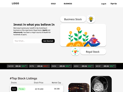 Business and Gold Stock Investment Web App