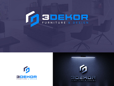 D letter logo for 3DEKOR