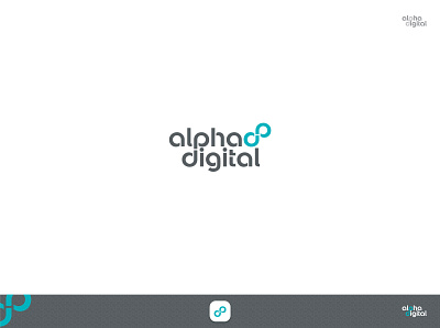 A and P letters logo for Alpha Digital branding graphic design logo