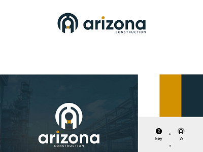 A letter and key logo for Arizona branding graphic design logo