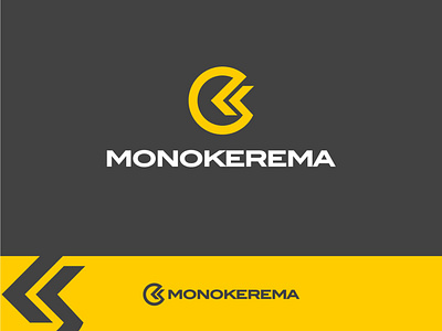 K letter and arrow logo for Monokerema