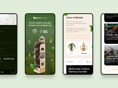 Ecostand bio clean design eco flat green mobile web webdesign website