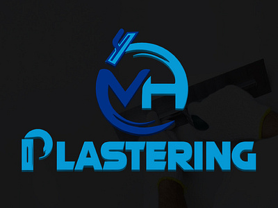 MH Plastering branding design illustration logo logo design vector