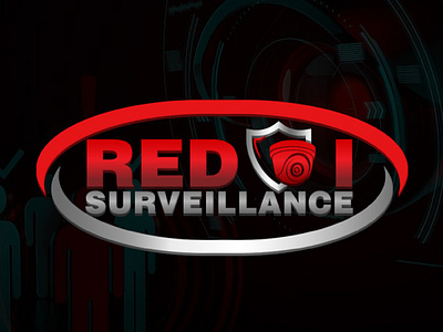 Red Surveillance Logo Design branding design illustration logo logo design vector