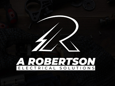 A Robertson Electrical Solutions Logo Design branding company contractor design electrician electrics illustration logo logo design vector