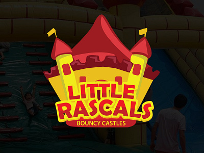 Little Rascals Bouncy Castles Logo Design bouncy castle branding design illustration logo logo design modern vector