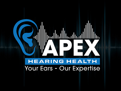 APEX Hearing Health Logo Design branding design hearing illustration logo logo design medical vector