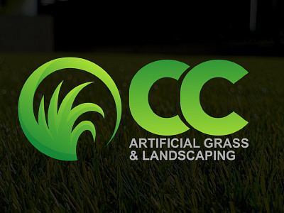 CC Artificial Grass Logo Design branding design grass illustration logo logo design vector